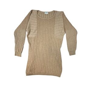 PROMESA Brown-Knitted Sweater Dress Size Large